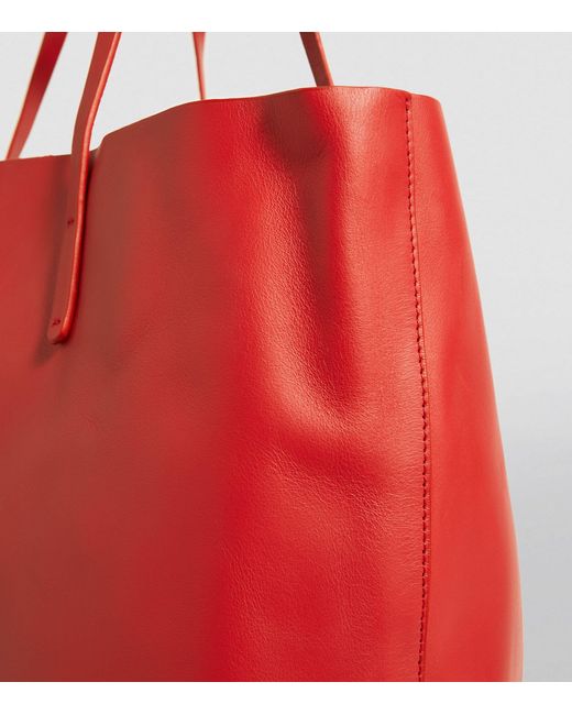 Vivienne Westwood Red Leather Studio Tote Bag for men