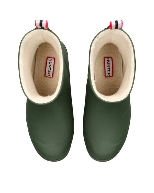 Hunter Green Insulated Play Short Wellington Boots