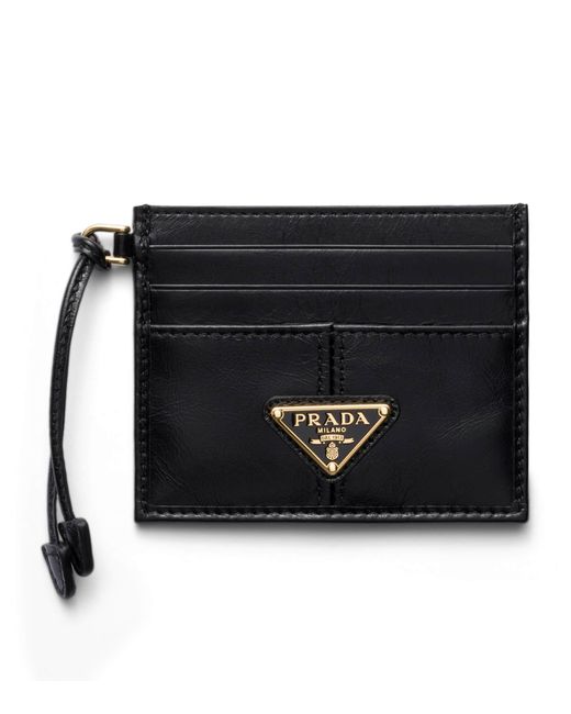 Prada Black Leather Card Holder