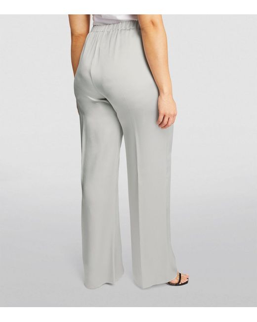 Marina Rinaldi Gray Elasticated-waist Trousers