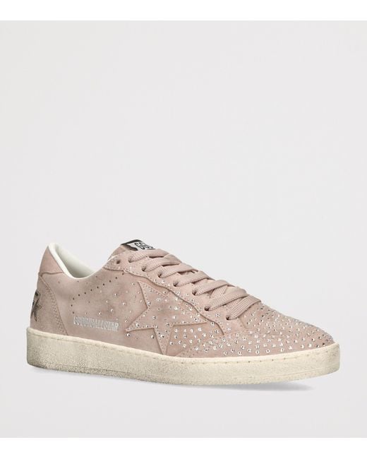 Golden Goose Deluxe Brand Pink Suede Ball Star Sneakers