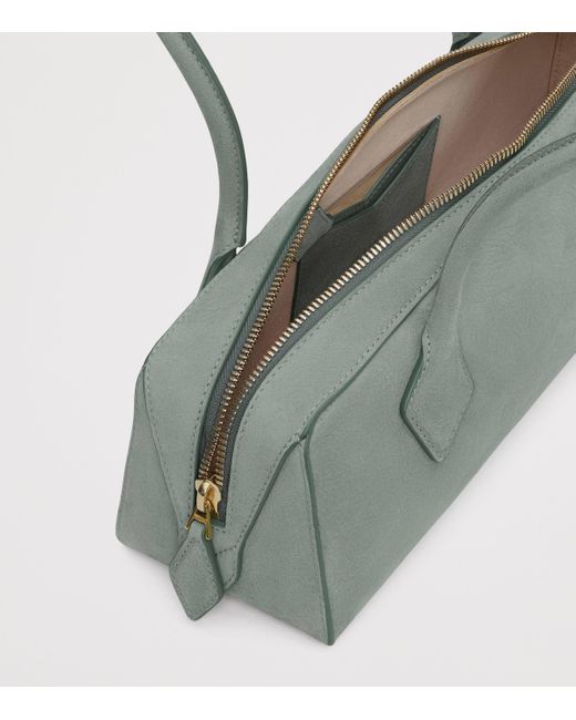 Alaïa Green Medium Suede Le Teckel Shoulder Bag