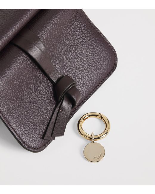 Chloé Purple Small Leather Alphabet Trifold Wallet