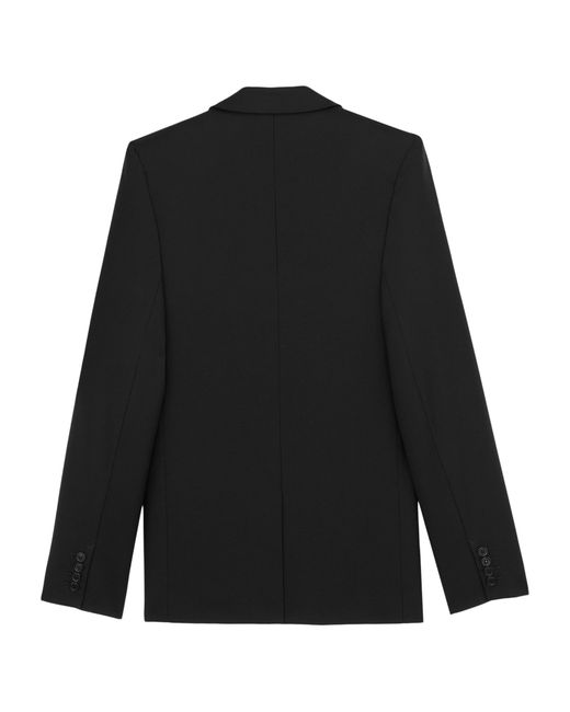 Saint Laurent Black Wool Single-Breasted Blazer for men