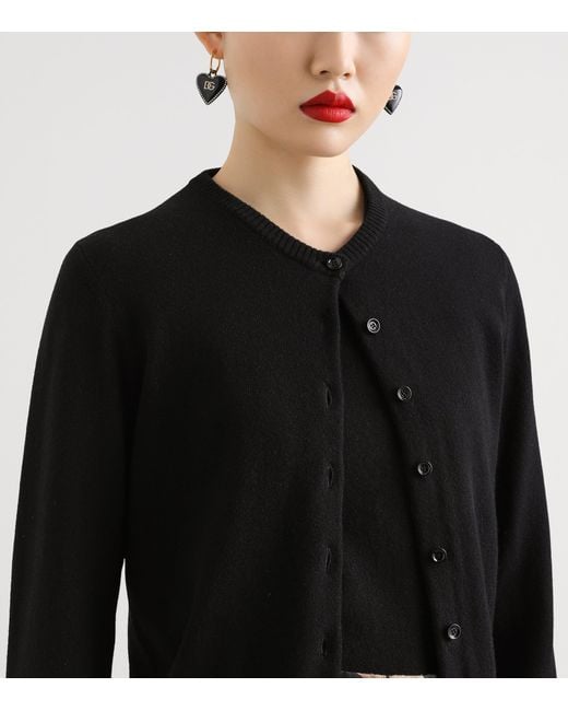 Dolce & Gabbana Black Cashmere Cardigan