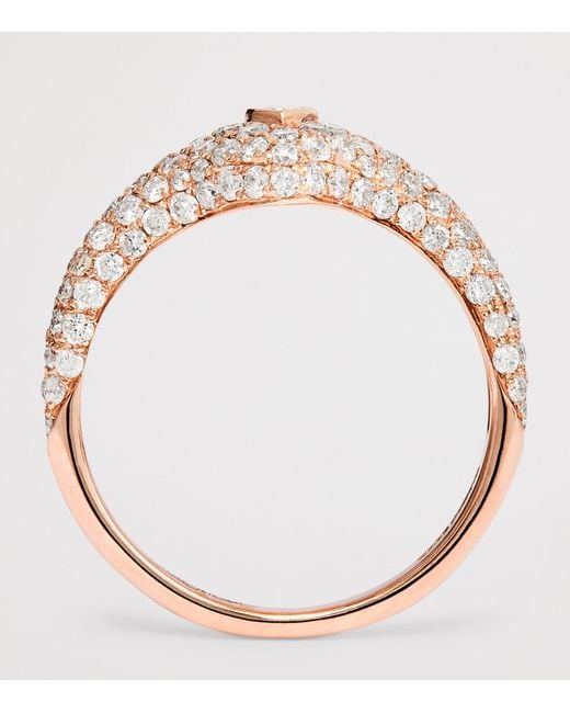 Jacquie Aiche White And Diamond Teardrop Signet Ring