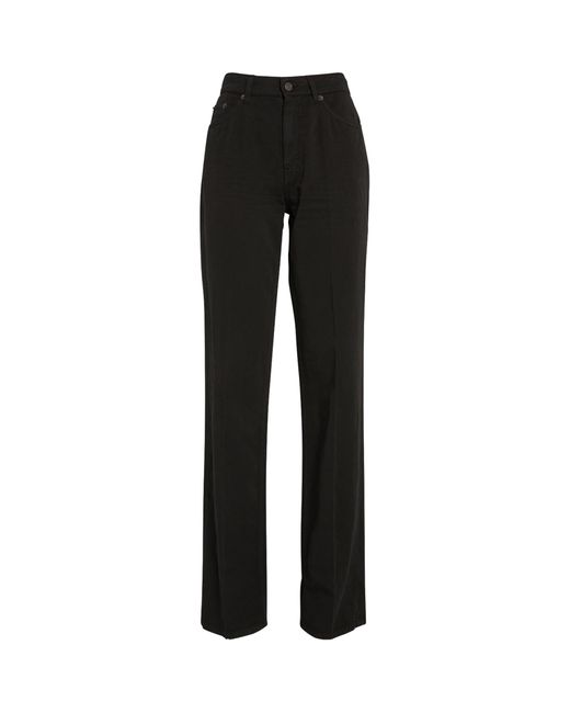 The Row Carlton Straight Jeans in Black | Lyst