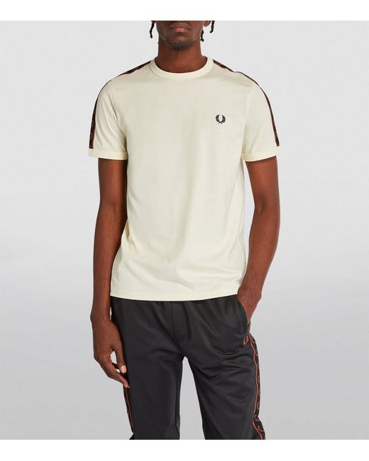 Fred Perry White Tape T-shirt for men