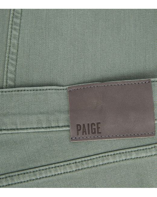 PAIGE Green Lennox Transcend Slim Jeans for men