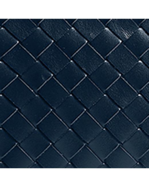 Bottega Veneta Blue Leather Intrecciato Duffle Bag for men