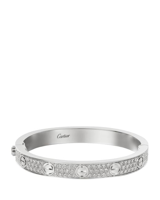Cartier White And Diamond Love Bracelet