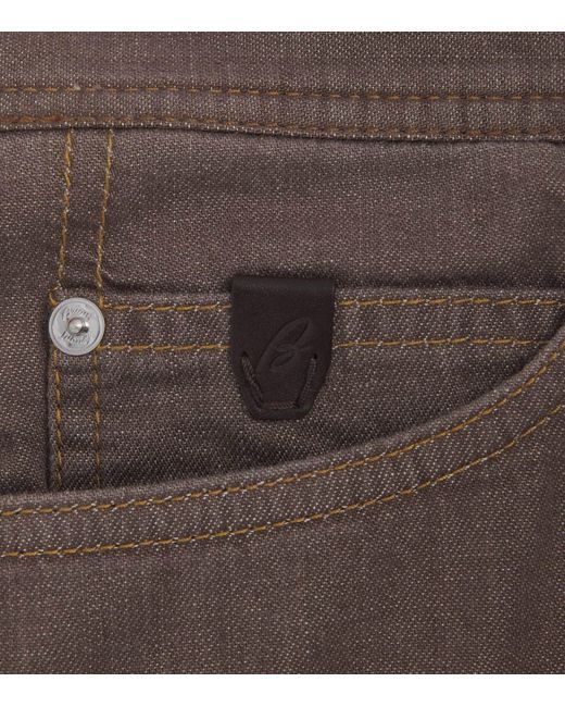 Brioni Brown Meribel Straight Jeans for men
