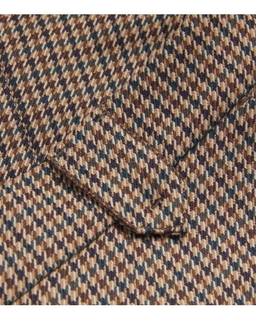 PAIGE Brown Houndstooth Bobbi Mini Skirt