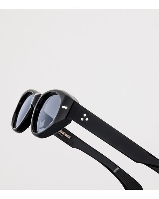 Jacques Marie Mage Black Krasner Oval Sunglasses