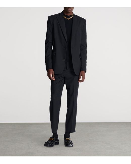 Balmain Black Silk-Cotton Pb Sweater for men