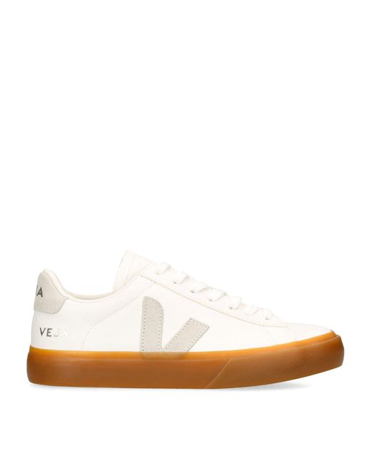 Veja White Leather Campo Sneakers