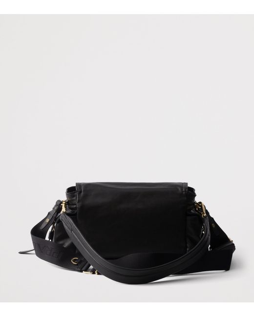 Prada Black Medium Leather Explore Shoulder Bag