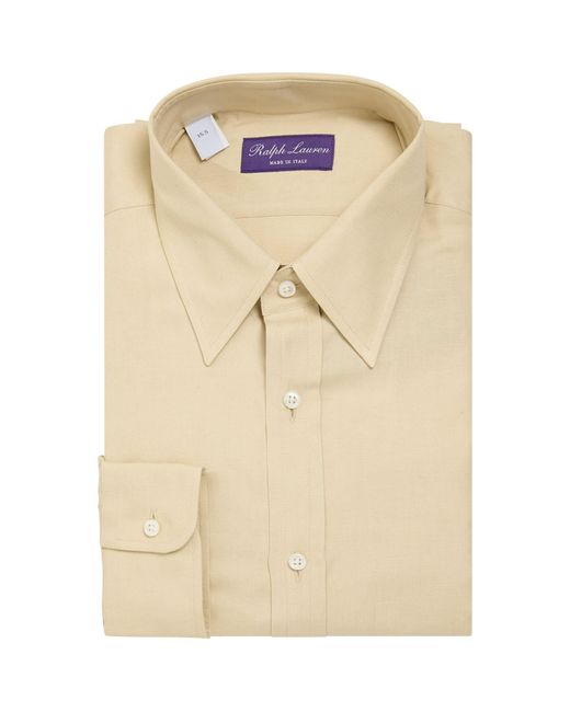 Ralph Lauren Purple Label Natural Silk-linen Shirt for men