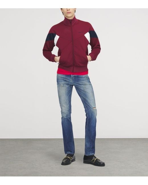 McQueen Red Logo Track Jacket for men