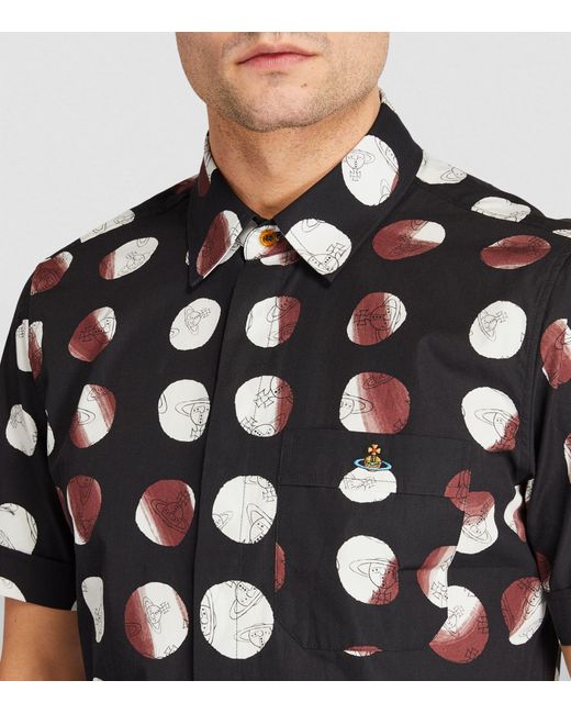 Vivienne Westwood Black Short-sleeve Ghost Shirt for men