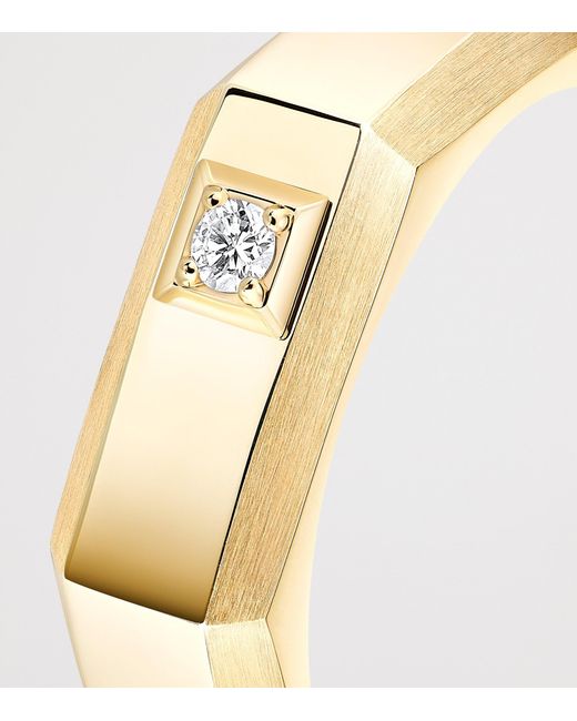 Messika Metallic Moderniste And Diamond Medium Ring