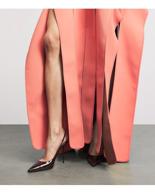 Maticevski Pink Crepe Panelled Acumen Gown