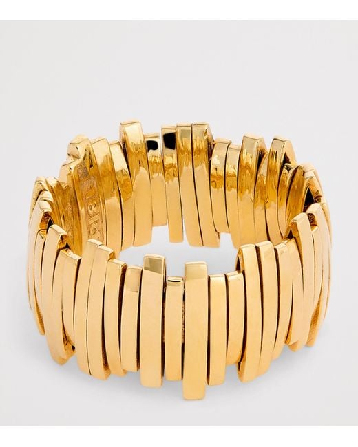Suzanne Kalan Metallic Golden Jagged Wide Band