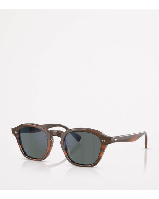 Oliver Peoples Gray Square Eyles Sunglasses