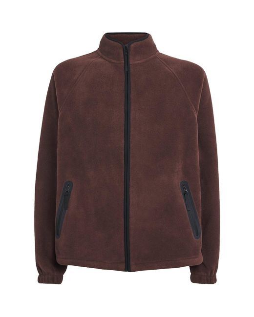 Skims Brown Polar Fleece Jacket for men