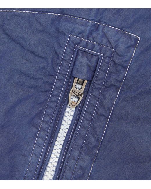 Polo Ralph Lauren Blue Hooded Bomber Jacket for men