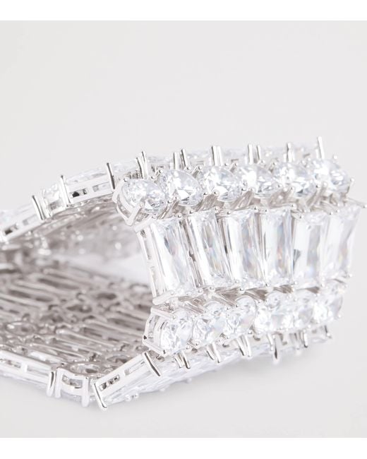 Self-Portrait White Crystal Bracelet