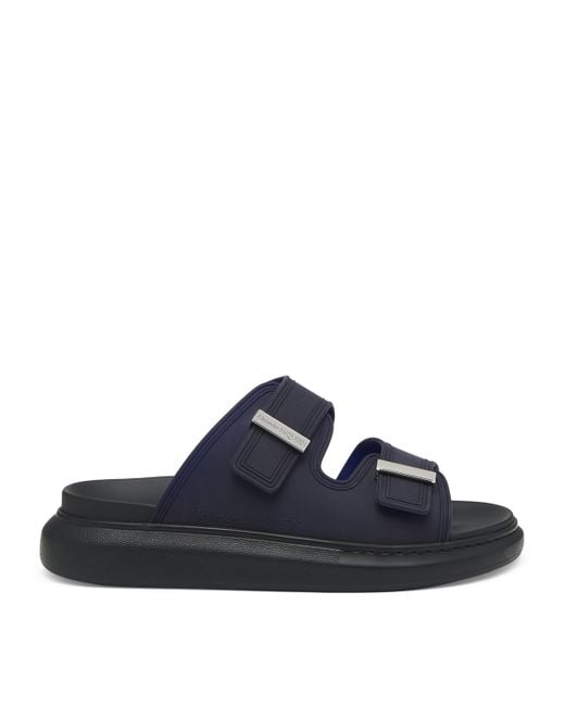McQueen Blue Oversized Hybrid Sandals for men