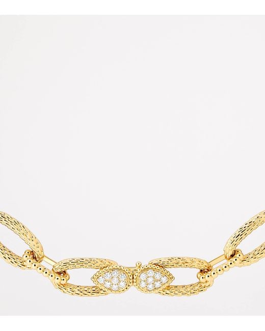Boucheron Metallic And Diamond Serpent Bohème Vintage Necklace