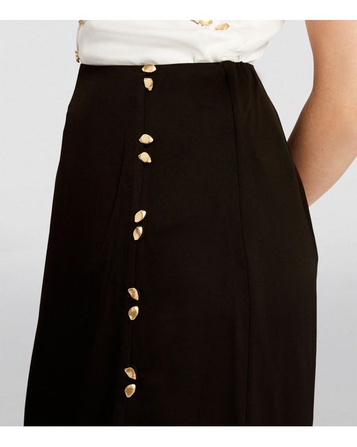 Aje. Black Button-trim Riddle Skirt