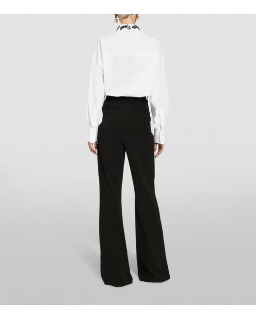 Dolce & Gabbana White Shirt With Floral Pattern