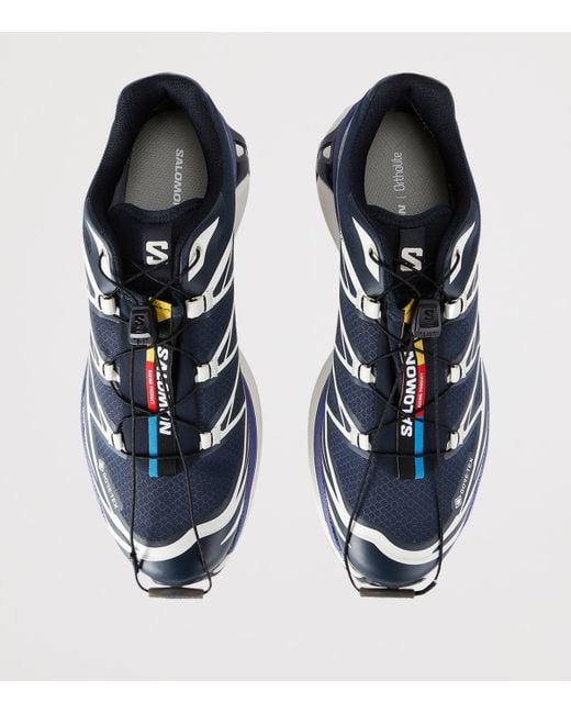 Salomon Blue Xt-6 Gore-tex Sneakers Carbon / Vanilla Ice / Liberty for men