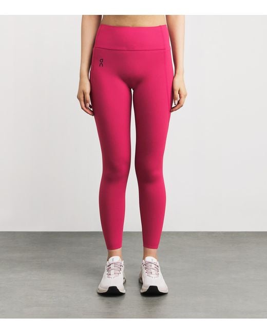 On Shoes Pink Studio Leggings