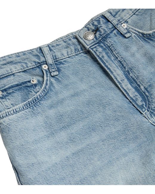 Rag & Bone Blue Featherweight Low-Rise Baggy Jeans