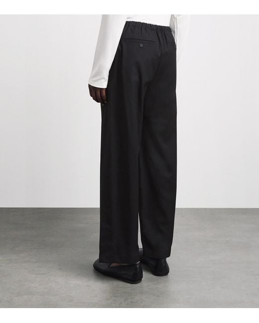 LE17SEPTEMBRE Black Wool-Blend Drawstring Trousers for men