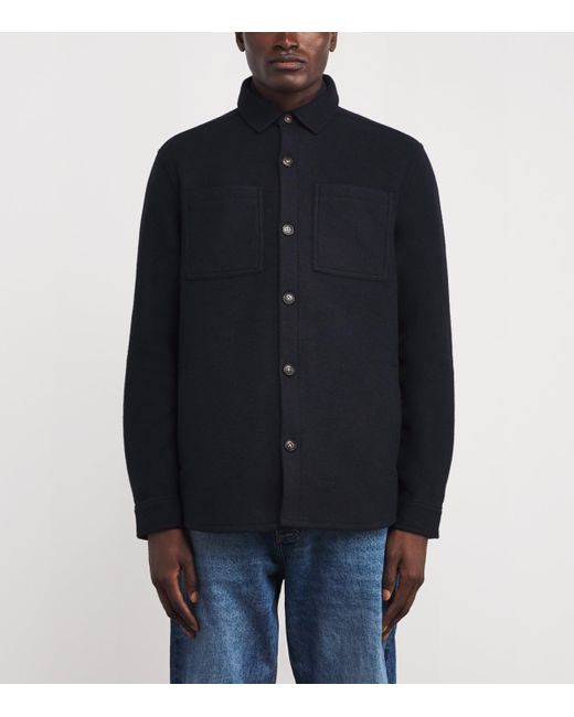 Barbour Blue Tailored Marlow Overshirt for men