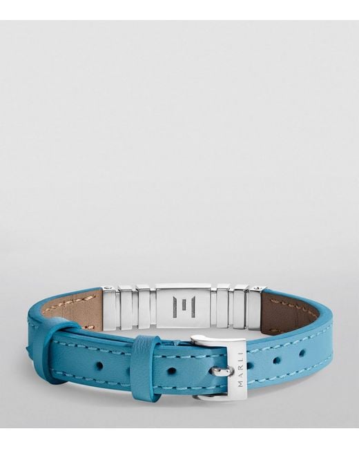 Marli New York Blue Diamond And Nappa Leather Unii Bracelet