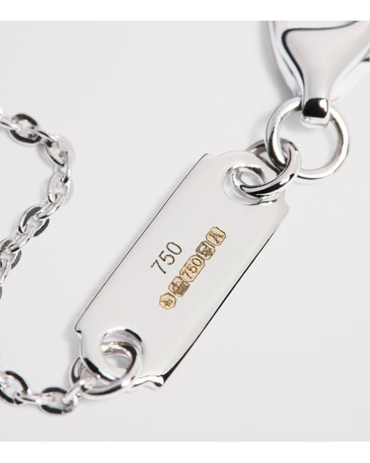 Harrods Metallic And Diamond Square Illusion Necklace