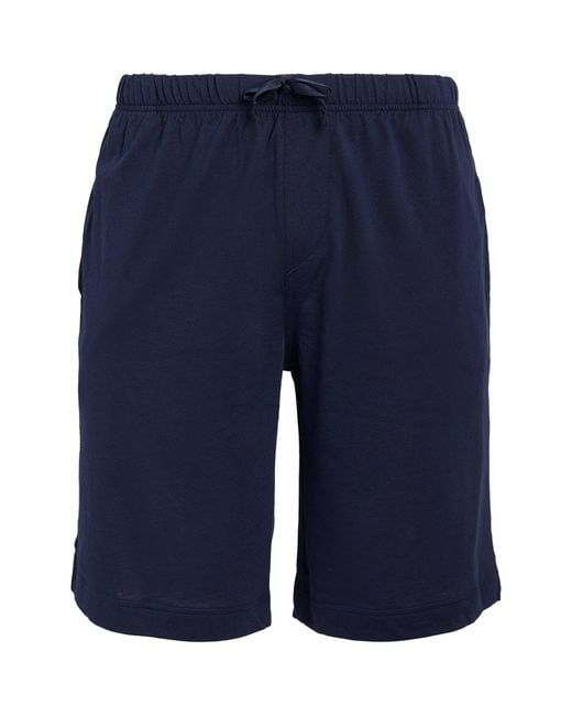 Polo Ralph Lauren Blue Cotton Jersey Sleep Shorts for men