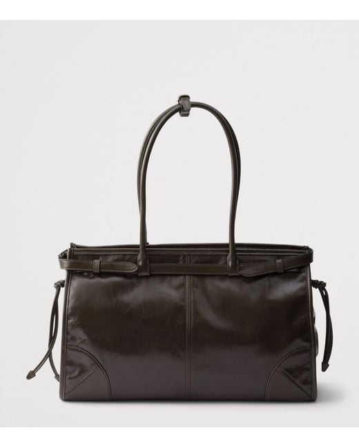 Prada Black Large Leather Bonnie Shoulder Bag