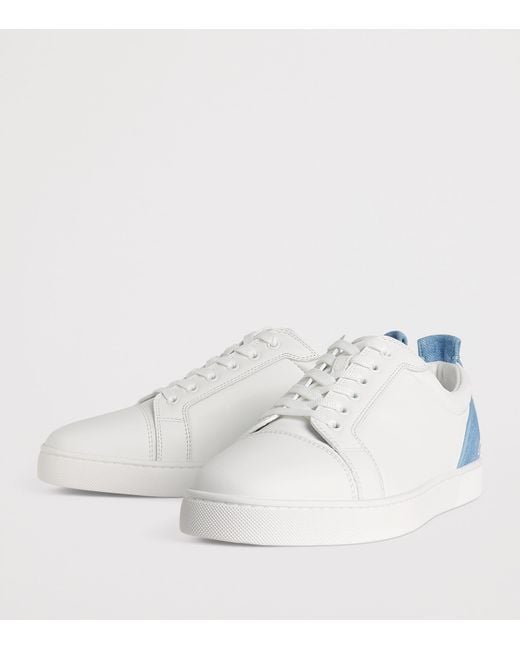 Christian Louboutin White Louis Junior Leather Sneakers for men
