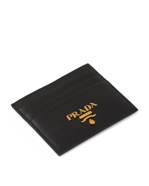 Prada Black Saffiano Leather Card Holder