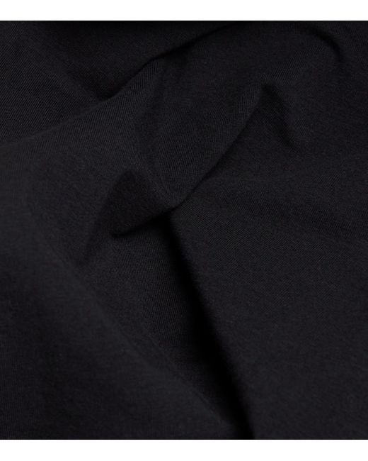 Skims Black Cotton Jersey Short-Sleeve T-Shirt
