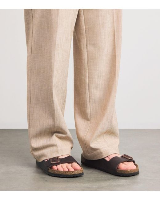 Birkenstock Brown Birko-Flor Arizona Sandals for men