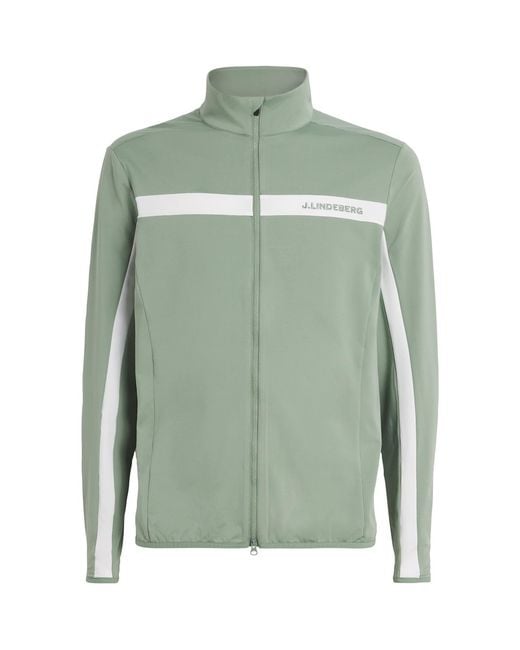 J.Lindeberg Green Jarvis Zip-Up Mid Layer for men