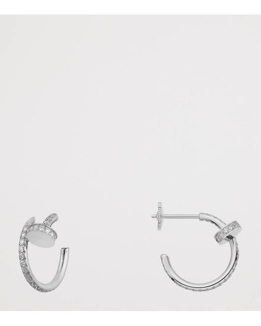 Cartier White And Diamond Juste Un Clou Earrings